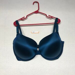 Soma Stunning Support FullCoverage Bra Teal Blue 40H Underwire Adjustable Straps